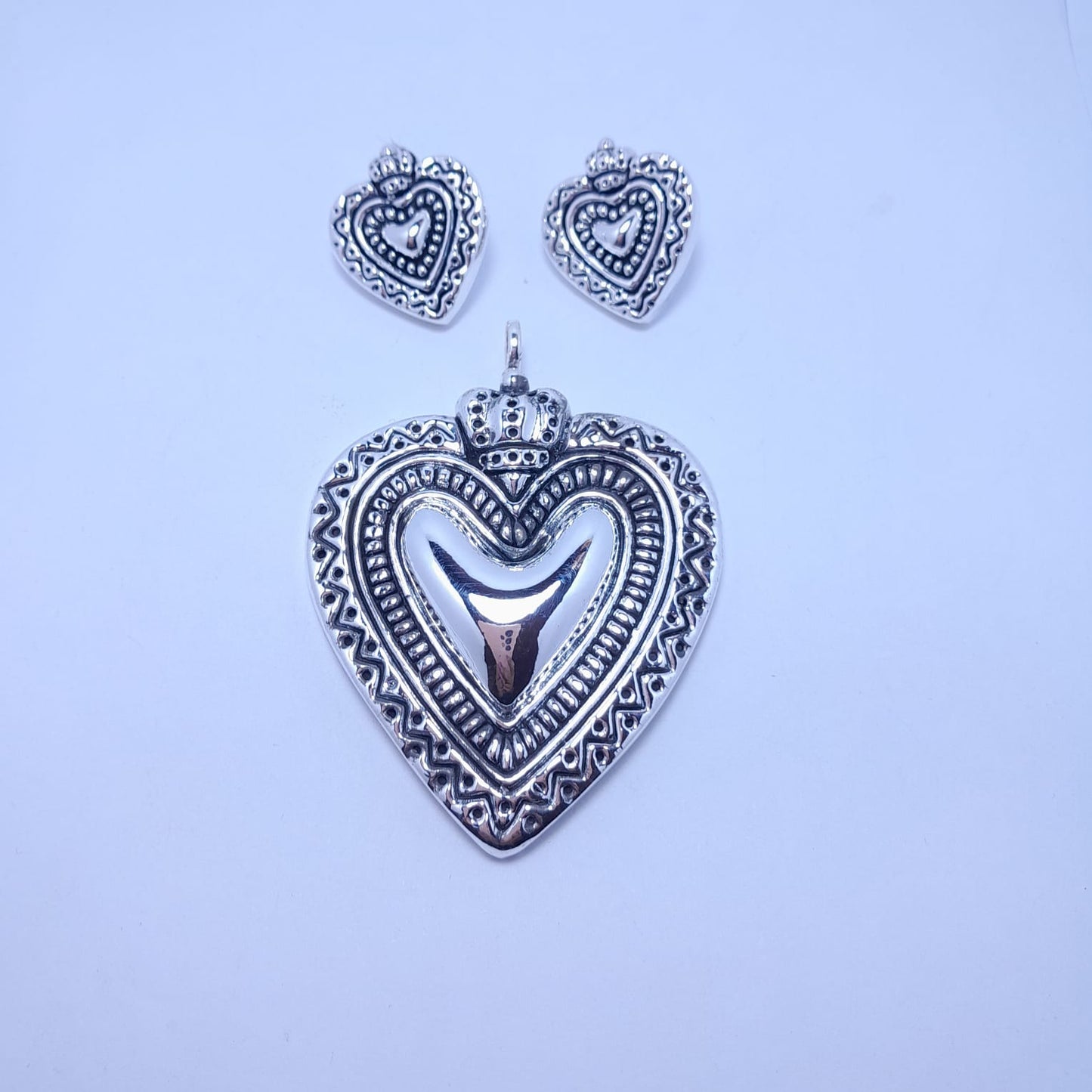 Juego de corazón electroformado